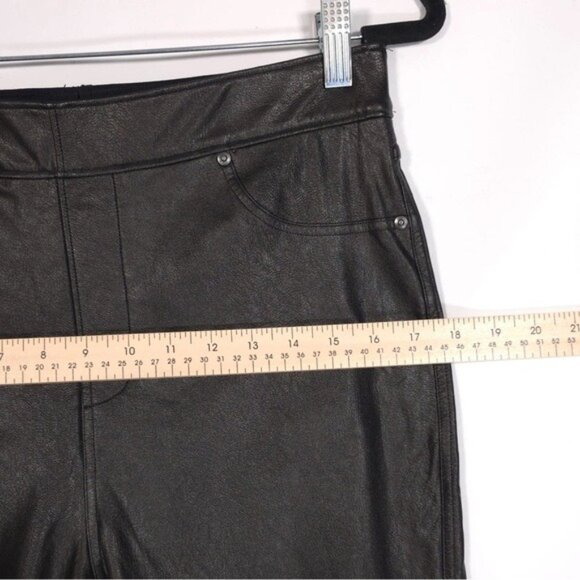 SPANX Women’s Faux Leather Like Ankle Skinny Pants 20282Q Black PETITE LARGE‎ - Picture 11 of 16